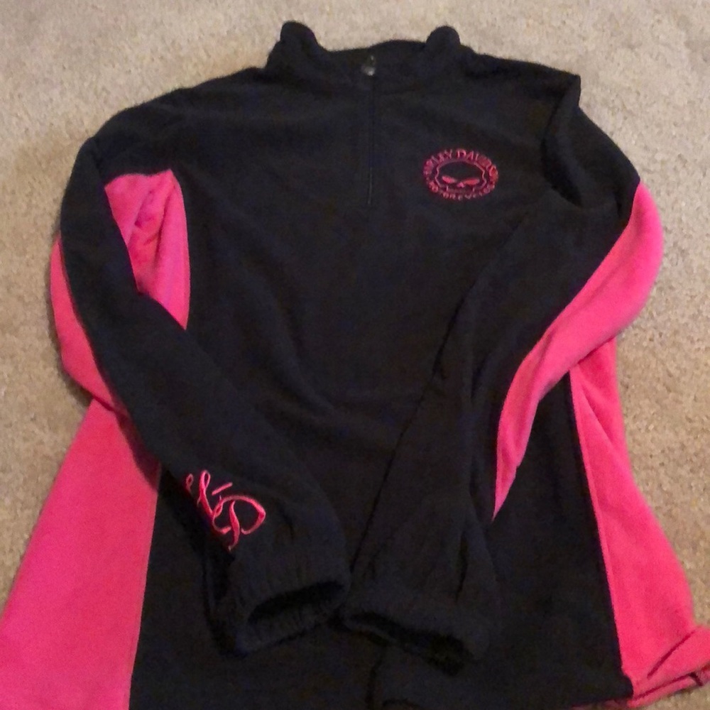 Harley 3/4zip fleece